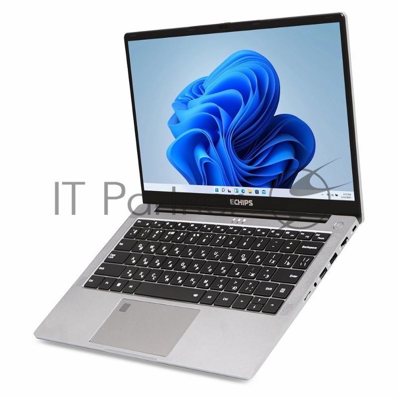 Ноутбук Echips Fusion 14(1920x1080 IPS (матовый))/Intel Core i3 1215U(1.2Ghz)/16384Mb/512SSDGb UHD Graphics/Cam/BT/WiFi/57WHr/war 1y/1.5kg/Silver/Win11Home