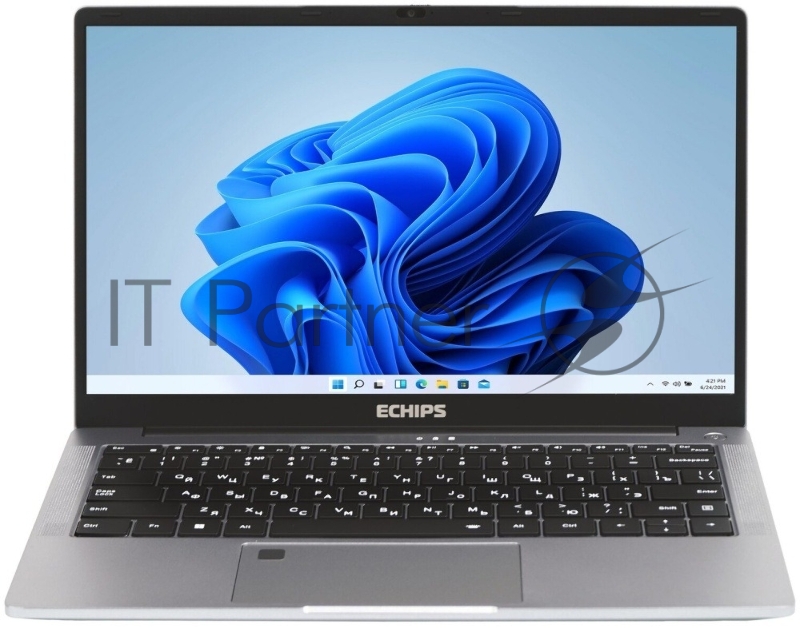 Ноутбук Echips Fusion 14(1920x1080 IPS (матовый))/Intel Core i3 1215U(1.2Ghz)/16384Mb/512SSDGb UHD Graphics/Cam/BT/WiFi/57WHr/war 1y/1.5kg/Silver/Win11Home