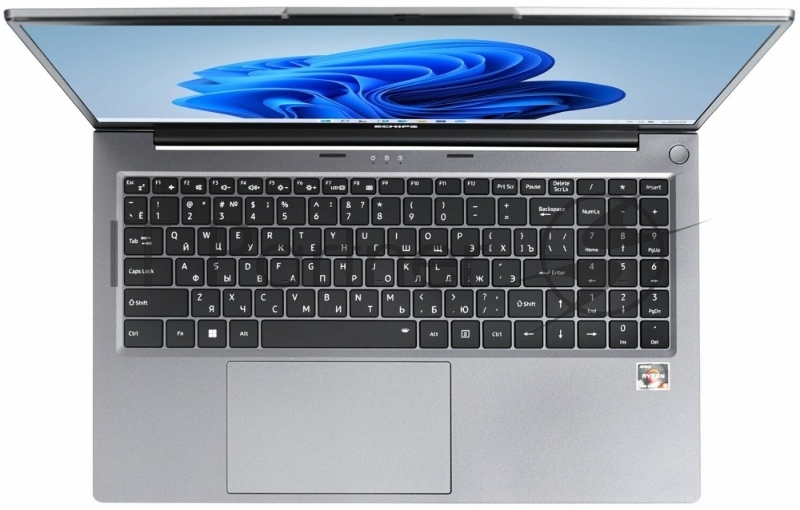 Ноутбук Echips Atlant 15.6(1920x1080 IPS (матовый))/AMD Ryzen 5 7430U(2.3Ghz)/16384Mb/512SSDGb Radeon Vega 7/Cam/BT/WiFi/54.7WHr/war 1y/1.8kg/Silver/Win11Home