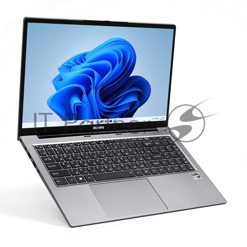 Ноутбук Echips Atlant 15.6(1920x1080 IPS (матовый))/AMD Ryzen 5 7430U(2.3Ghz)/16384Mb/512SSDGb Radeon Vega 7/Cam/BT/WiFi/54.7WHr/war 1y/1.8kg/Silver/Win11Home