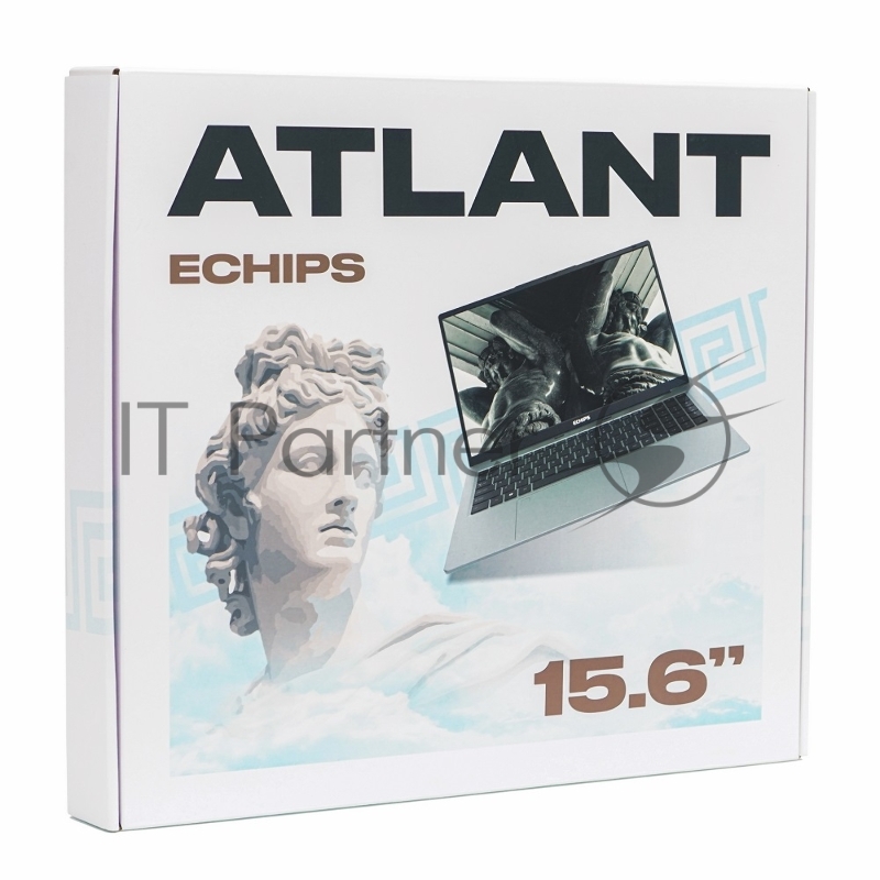 Ноутбук Echips Atlant 15.6(1920x1080 IPS (матовый))/AMD Ryzen 5 7430U(2.3Ghz)/16384Mb/512SSDGb Radeon Vega 7/Cam/BT/WiFi/54.7WHr/war 1y/1.8kg/Silver/Win11Home