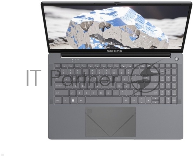 Ноутбук Echips Argentum 15.6(1920x1080 IPS (матовый))/Intel N-series N95(1.7Ghz)/16384Mb/512SSDGb/n UHD Graphics/Cam/BT/WiFi/38.5WHr/w 1y/1.62kg/Silver/Win11Home