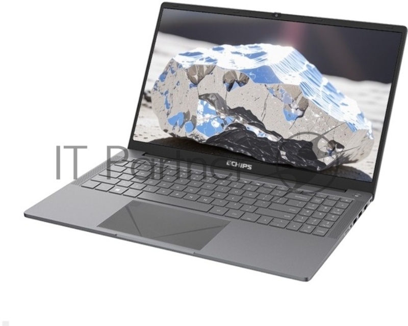 Ноутбук Echips Argentum 15.6(1920x1080 IPS (матовый))/Intel N-series N95(1.7Ghz)/16384Mb/512SSDGb/n UHD Graphics/Cam/BT/WiFi/38.5WHr/w 1y/1.62kg/Silver/Win11Home