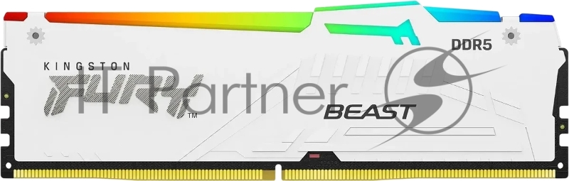 Память DDR5 16GB 6000MHz Kingston KF560C30BWEA-16 Fury Beast RGB RTL Gaming PC5-48000 CL30 DIMM 288-pin 1.4В kit single rank с радиатором Ret