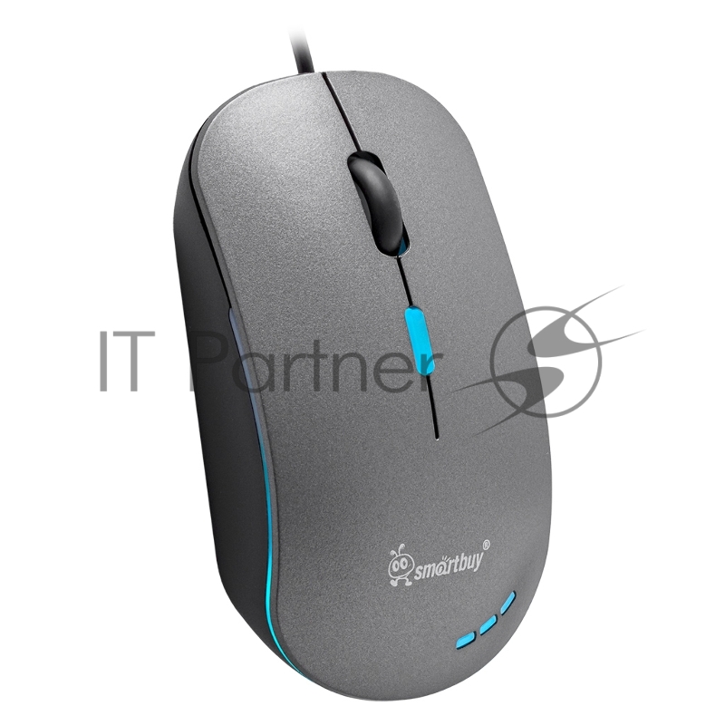 Мышь проводная SMARTBUY (SBM-288-G) серый металлик