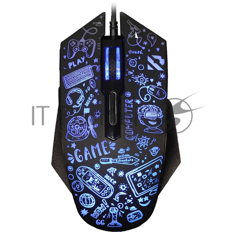 Мышь проводная игровая SMARTBUY (SBM-745G-K) RUSH X15 серный