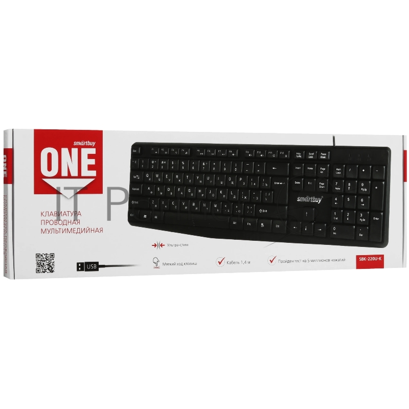 Клавиатура проводная SMARTBUY (SBK-220U-K) ONE 220 USB черная
