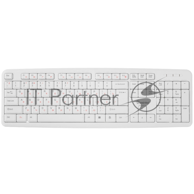 Клавиатура проводная SMARTBUY (SBK-210U-W) ONE 210 USB белая
