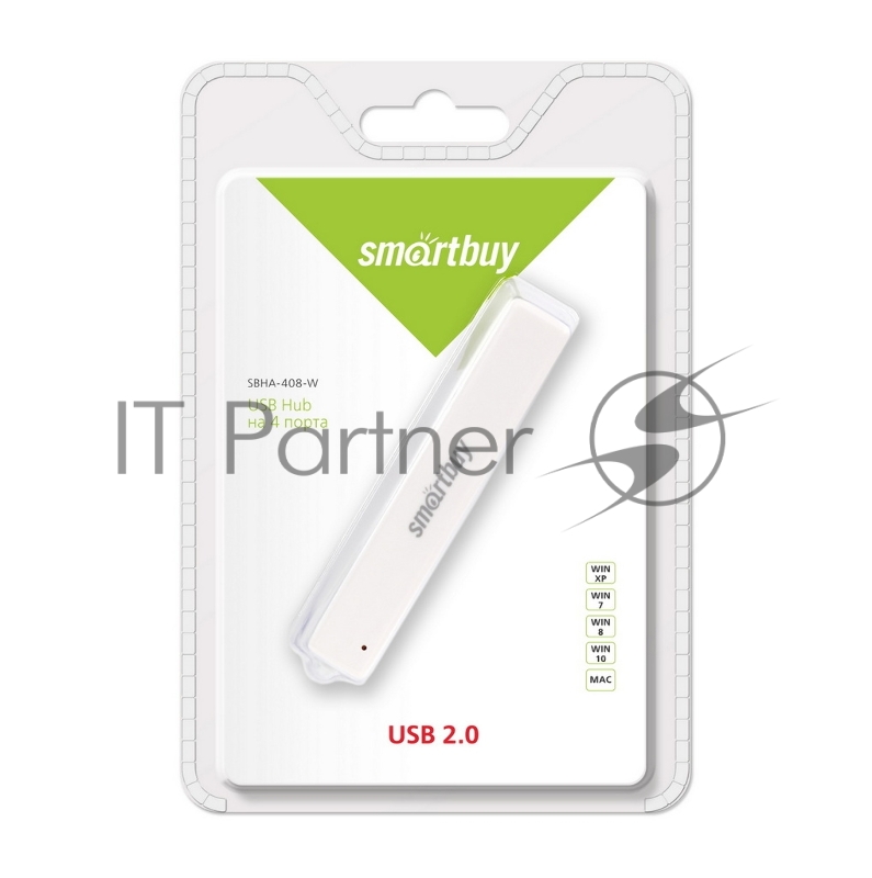 USB-хаб SMARTBUY (SBHA-408-W) 4 порта белый