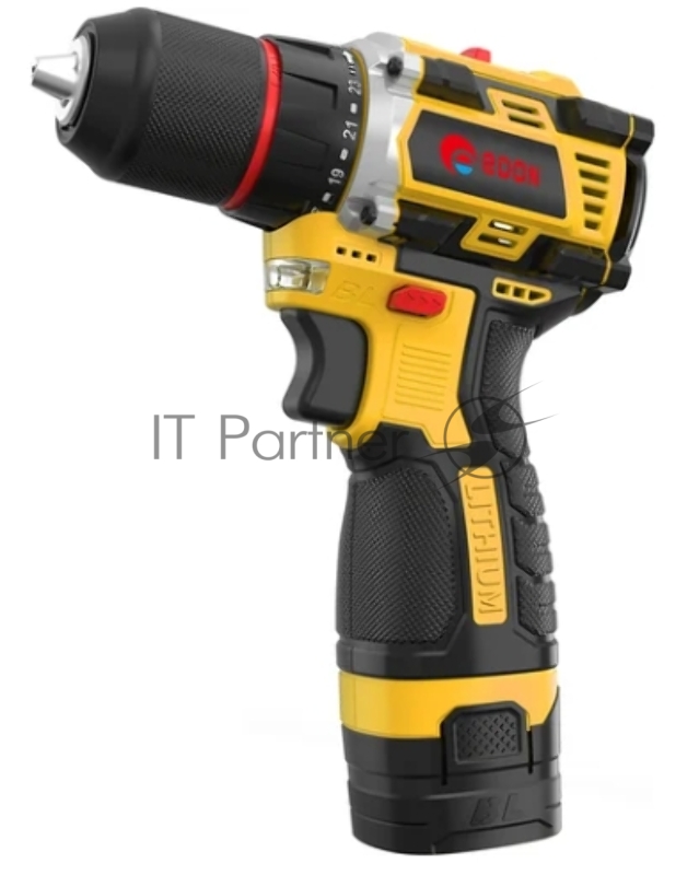 Дрель-шуруповерт аккумуляторная EDON AD-16BL черный/желтый 24891