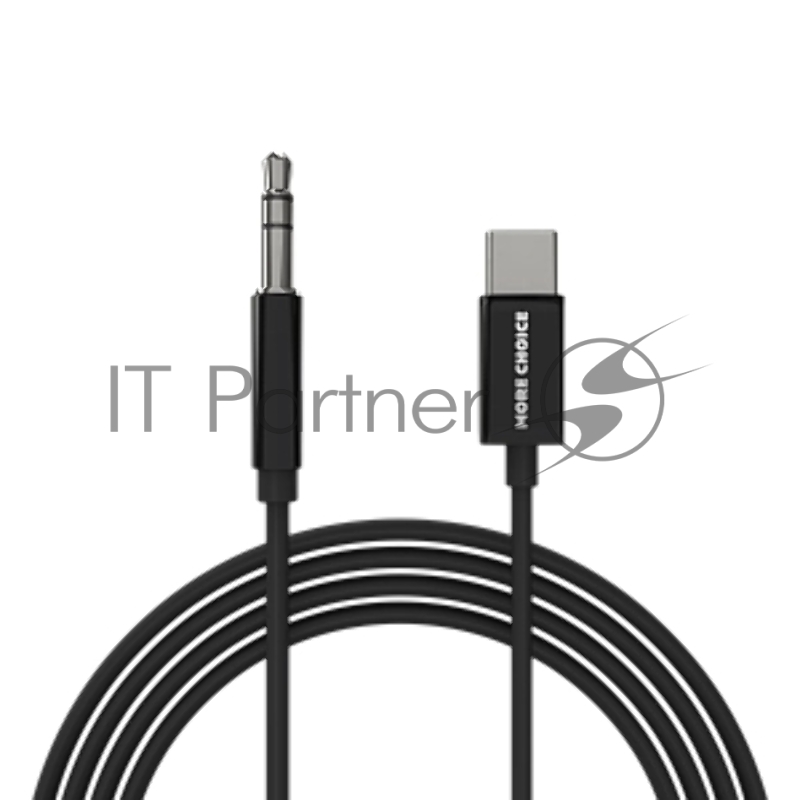 Кабель аудио MORE CHOICE (4610196409844) UK28a AUX 3.5mm Type-C 1м Black