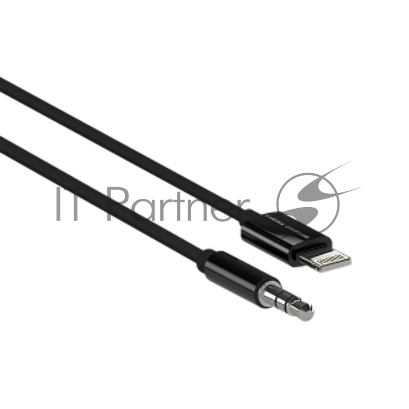 Кабель аудио MORE CHOICE (4610196409837) UK28i AUX 3.5mm Lightning 8-pin 1м Black
