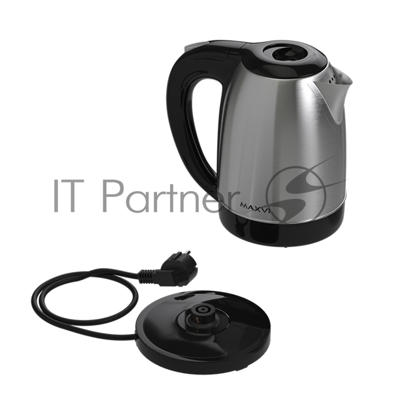 Чайник электрический MAXVI KE1721S silver-black