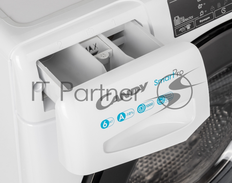 Стиральная машина Candy Smart Pro CSO34 106TB1/2-07 белый, загрузка фронтальная 6 кг, 1000 об/мин., класс: А