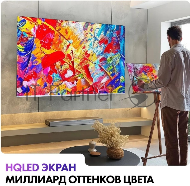 Телевизор HAIER 55 DH1VMDD02RU серебристый Direct LED 4K UHD 60Hz Android SMART TV S3