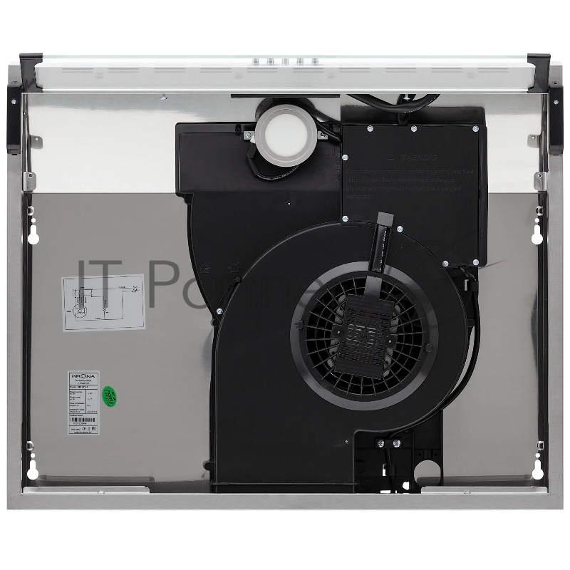 Вытяжка козырьковая Krona Osten 600 Pb нержавеющая сталь управление: кнопочное (1 мотор)