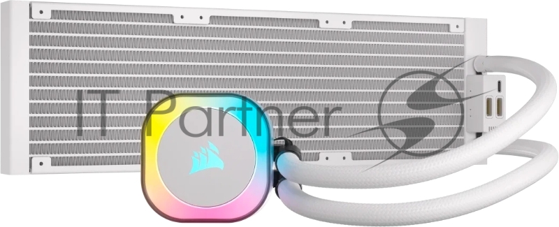 Система жидкостного охлаждения Corsair iCUE LINK H150i RGB (360mm, White, RGB/ Fans: 3x120mm, 63.1CFM, 37dBA, 2400RPM/Rad thickness 27mm/ S: 1851, 1700, 1200, 115X, AM5, AM4)