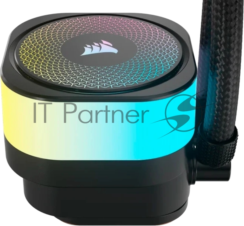 Система жидкостного охлаждения Corsair iCUE LINK TITAN 240 RX RGB (240mm, Black, RGB/ Fans: 2x120mm, 73.5CFM, 36dBA, 2100RPM/ S: 1851, 1700, AM5, AM4)