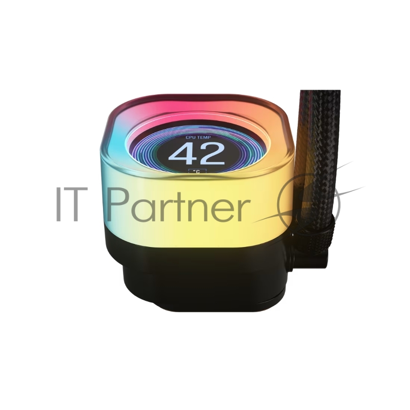 Система жидкостного охлаждения Corsair iCUE LINK TITAN 360 RX LCD (360mm, Black, RGB/ Fans: 3x120mm, 73.5CFM, 36dBA, 2100RPM/ S: 1851, 1700, AM5, AM4)