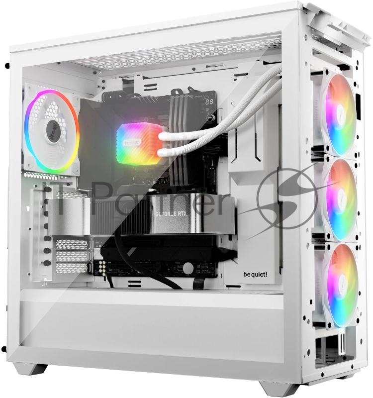 Водяное охлаждение для процессора be quiet! LIGHT LOOP 360mm white (250W, 360mm, White, ARGB/ Fans: 3x120mm, 61.8CFM, 36.8dBA, 2100RPM/ Pump 2900RPM, Rad thickness 27mm/ S: 1851, 1700, 1200, 115X, AM5, AM4)