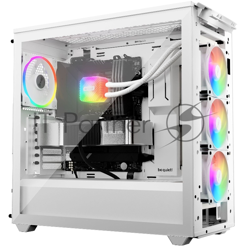 Водяное охлаждение для процессора be quiet! LIGHT LOOP 360mm white (250W, 360mm, White, ARGB/ Fans: 3x120mm, 61.8CFM, 36.8dBA, 2100RPM/ Pump 2900RPM, Rad thickness 27mm/ S: 1851, 1700, 1200, 115X, AM5, AM4)