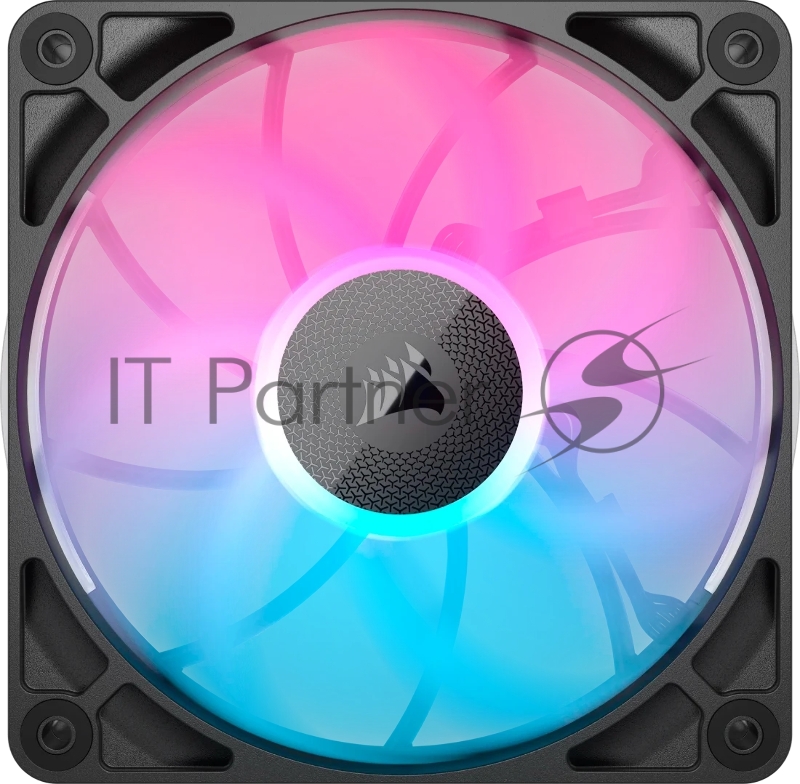 Кулер для корпуса Corsair iCUE LINK RX120 MAX RGB (120x120x30mm, 4-pin PWM, RGB, 71.3CFM, 29.5dBA, 2000RPM, Black, 3pcs)
