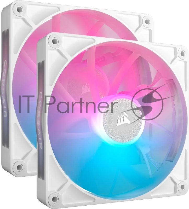 Кулер для корпуса Corsair iCUE LINK RX140 RGB (140x140x25mm, 4-pin PWM, RGB, 94.7CFM, 36dBA, 1700RPM, White, 2pcs)