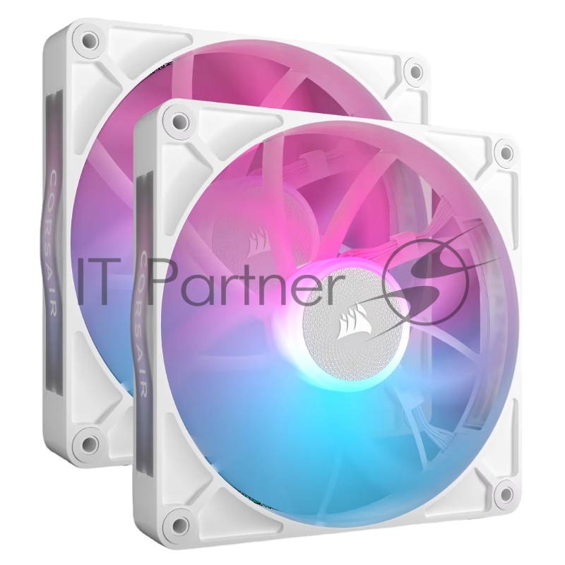 Кулер для корпуса Corsair iCUE LINK RX140 RGB (140x140x25mm, 4-pin PWM, RGB, 94.7CFM, 36dBA, 1700RPM, White, 2pcs)
