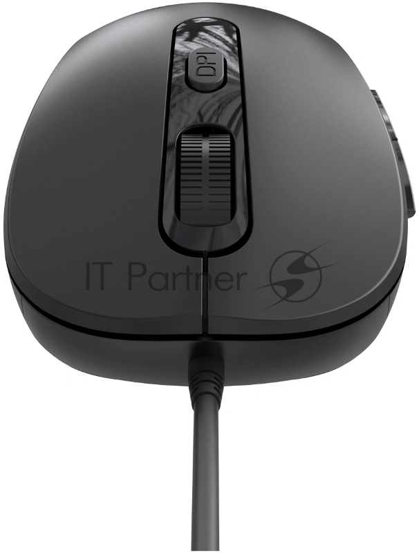 Мышь Оклик 211M черный оптическая 2400dpi USB для ноутбука 6but