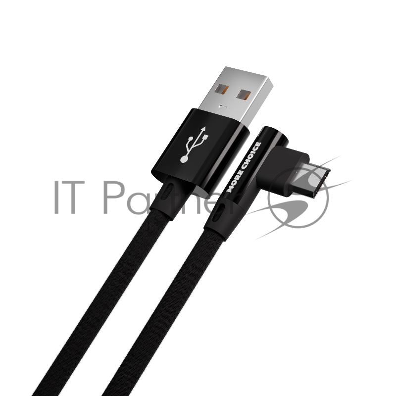 Кабель MORE CHOICE (4627151196947) K27m USB 2.1A microUSB черный - 1,0m