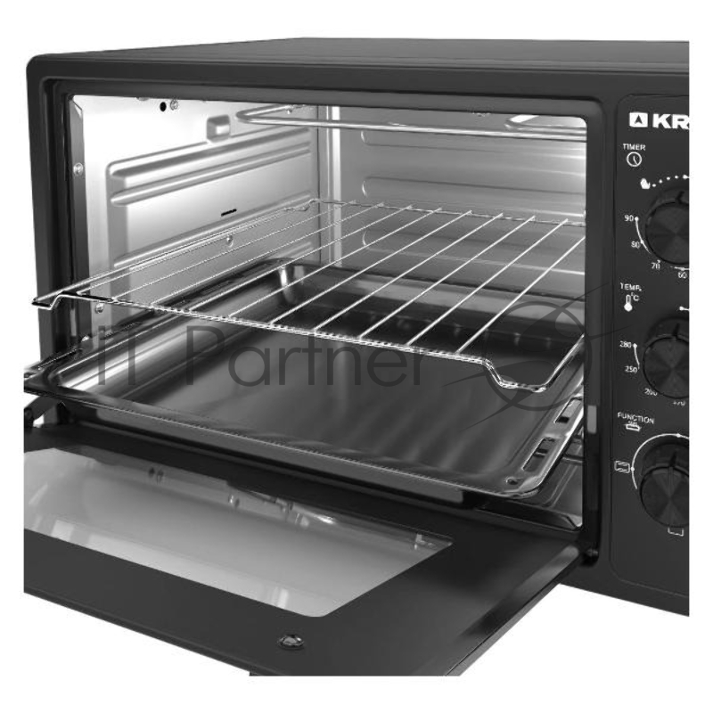 Мини-печь KRAFT KN-MO 3900 FBL черный