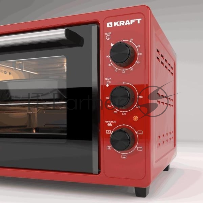 Мини-печь KRAFT KN-MO 3902 FKR красный