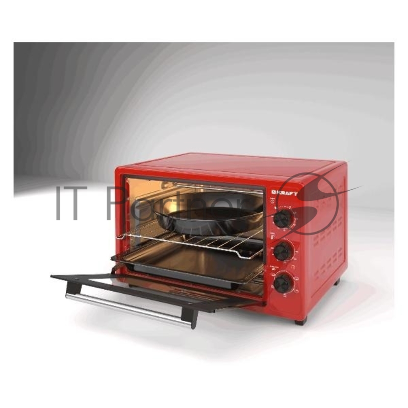 Мини-печь KRAFT KN-MO 3902 FKR красный