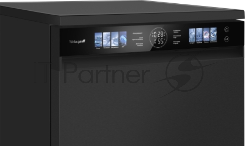 Посудомоечная машина Weissgauff DW 996 Touch Inverter Dual Fan Dry, черный, 60 см, 15 компл., 47 дБ, класс A+++ (полноразмерная)
