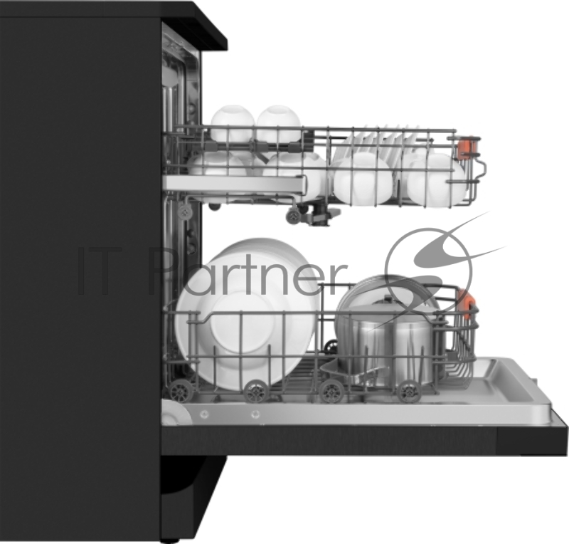 Посудомоечная машина Weissgauff DW 996 Touch Inverter Dual Fan Dry, черный, 60 см, 15 компл., 47 дБ, класс A+++ (полноразмерная)