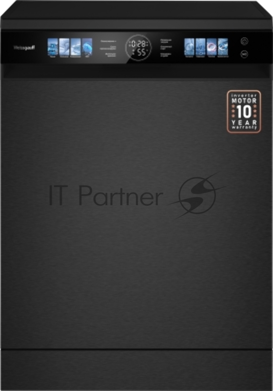 Посудомоечная машина Weissgauff DW 996 Touch Inverter Dual Fan Dry, черный, 60 см, 15 компл., 47 дБ, класс A+++ (полноразмерная)