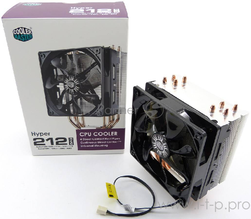 Кулер для процессора Socket775/115x/1366/AM2/AM3 Cooler Master Hyper 212 Evo RR-212E-16PK-R1