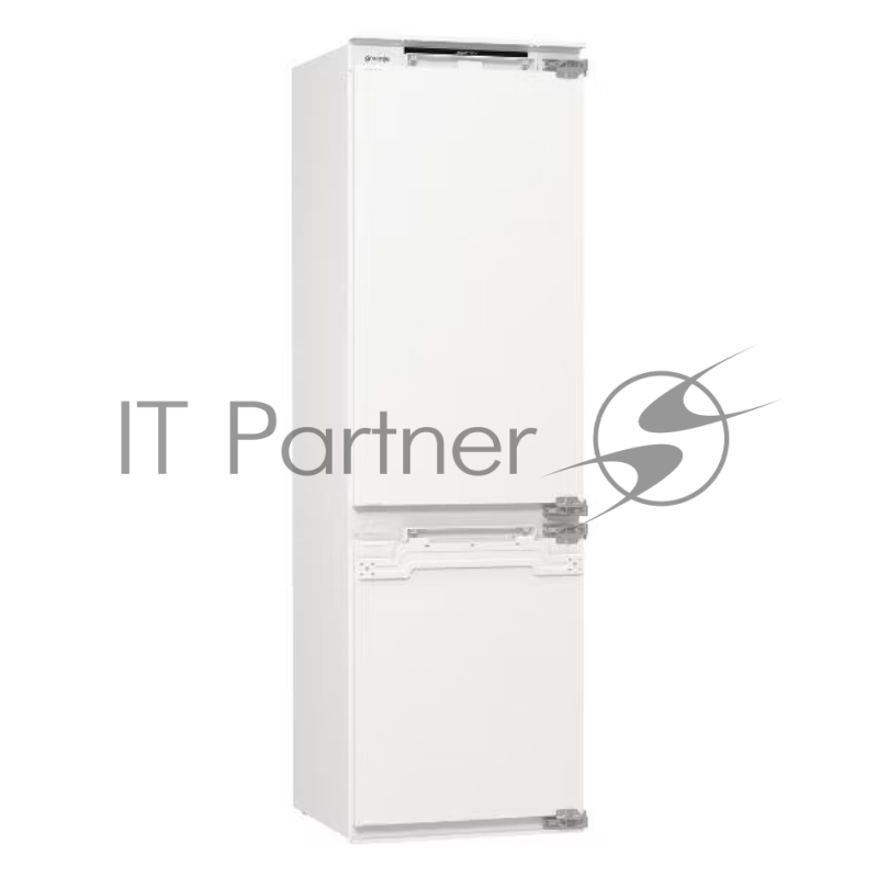 Встраиваемый холодильник Gorenje NRKI517142, полезный объем 243 л, электронное управление, цифровой дисплей, автоматическое размораживание No Frost, быстрое замораживание, интенсивное охлаждение, зона свежести с контролем влажности, слайдерное крепле