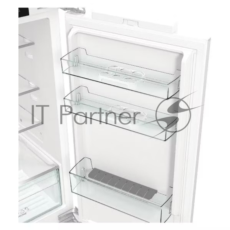 Встраиваемый холодильник Gorenje NRKI517142, полезный объем 243 л, электронное управление, цифровой дисплей, автоматическое размораживание No Frost, быстрое замораживание, интенсивное охлаждение, зона свежести с контролем влажности, слайдерное крепле