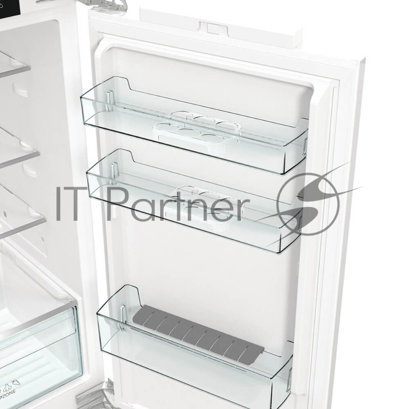 Встраиваемый холодильник Gorenje NRKI517142, полезный объем 243 л, электронное управление, цифровой дисплей, автоматическое размораживание No Frost, быстрое замораживание, интенсивное охлаждение, зона свежести с контролем влажности, слайдерное крепле