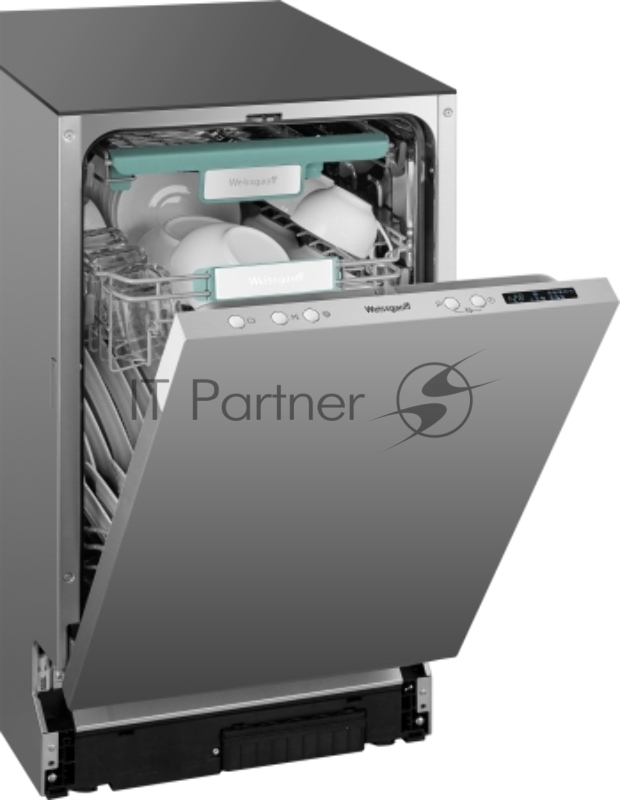 Встраиваемая посудомоечная машина Weissgauff BDW 4533 D Timer Floor, серый, 44.8 см, 10 компл., 47 дБ, класс A+++