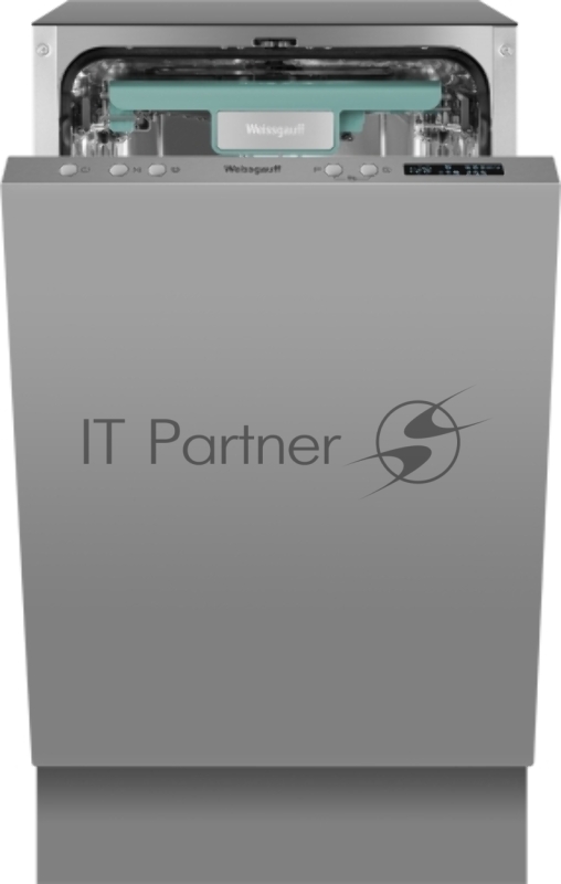 Встраиваемая посудомоечная машина Weissgauff BDW 4533 D Timer Floor, серый, 44.8 см, 10 компл., 47 дБ, класс A+++