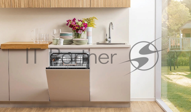 Посудомоечная машина встраиваемая Gorenje GV673B65 16 комплектов, 3 корзины, инверторный мотор, отсрочка старта, Wi-Fi управление, сенсорное управление, полный AquaStop, сенсор уровня воды, энергоэффективность А+++, уровень шума 42 дБ, цвет белый