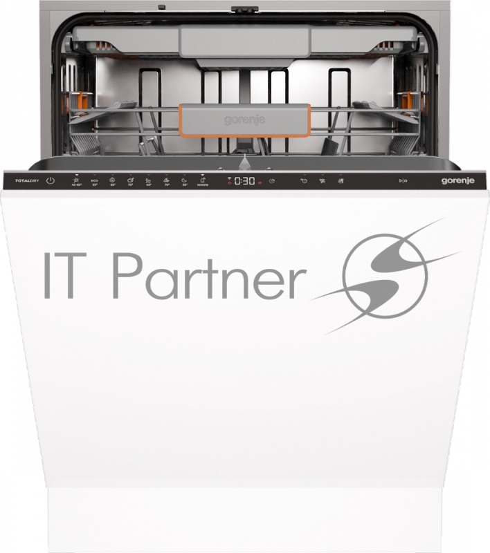 Посудомоечная машина встраиваемая Gorenje GV673B65 16 комплектов, 3 корзины, инверторный мотор, отсрочка старта, Wi-Fi управление, сенсорное управление, полный AquaStop, сенсор уровня воды, энергоэффективность А+++, уровень шума 42 дБ, цвет белый