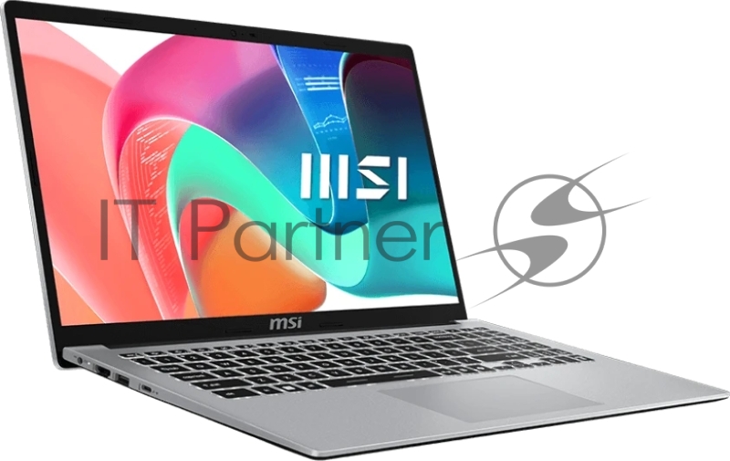 Ноутбук MSI Modern 15 F13MG Core i5-1334U 15.6 FHD (1920*1080),IPS DDR4 16GB (8GB*2),1TB SSD,Iris Xe Graphics,backlight (White),Urban Silver,45Whr,1.7kg,Dos