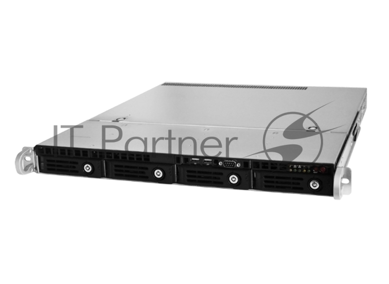 Серверный корпус Ablecom 1U chassis Mini-ITX, Micro-ATX, ATX MBs 4 x 3.5 hsb 2 x USB 1 x COM port (Front) 1 x FH expantion slot 600W (1+1) (80 Plus Platinum) no rails