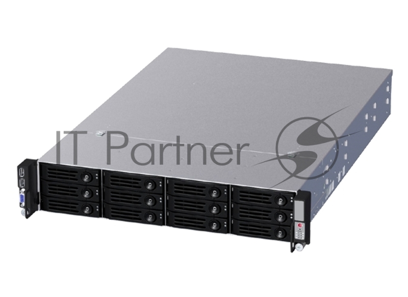 Серверный корпус Ablecom 2U chassis E-ATX, ATX, Micro-ATX, Mini-ITX MBs 12 x 3.5 hs + 2 x 2.5 hs rear 800 Wt CRPS(1+1) no rails