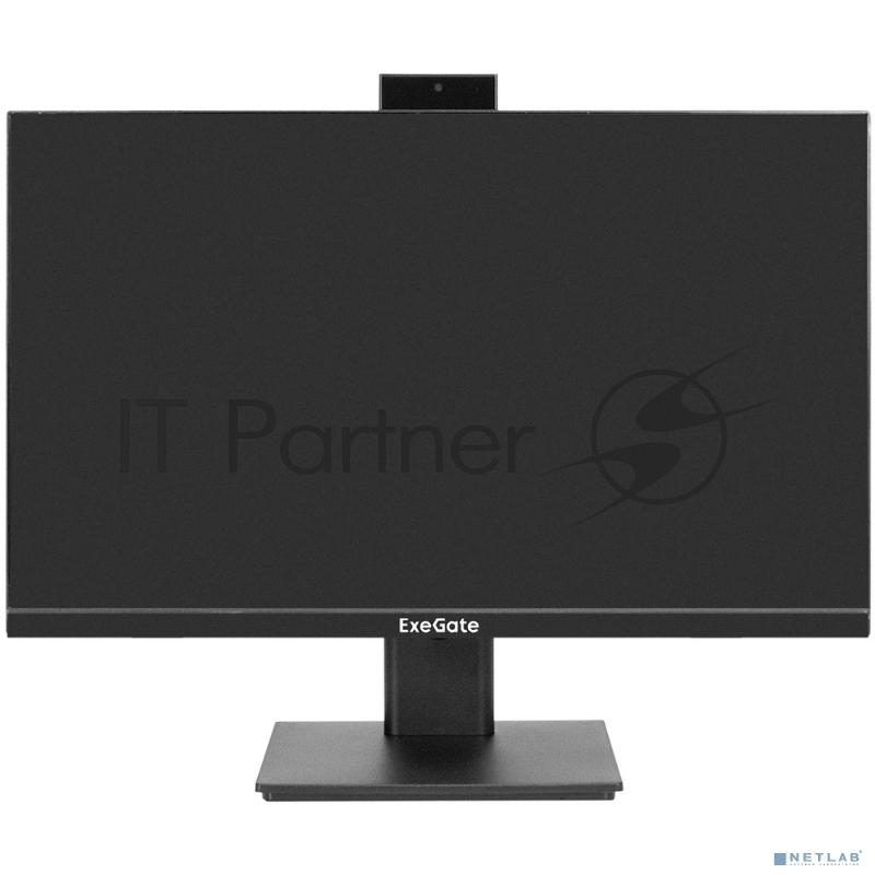 Монитор со встроенной веб-камерой 23.8 ExeGate SuperView EA2400 (IPS LED Grade A+, FHD, 1920x1080@75Гц, 16:9, 250cd/m2, 1000:1, 178°/178°, 5ms, D-Sub, HDMI, FHD веб-камера 2MP, микрофон, Flicker-free, Low Blue Light, кабель HDMI 1.5м, VESA 100x100, р
