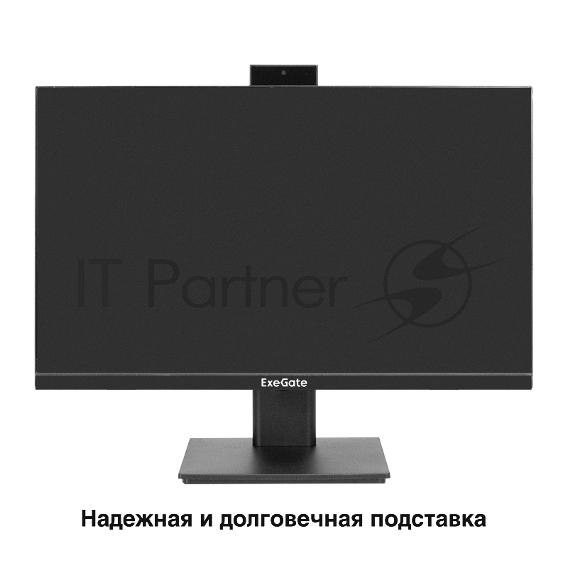 Монитор со встроенной веб-камерой 23.8 ExeGate SuperView EA2400 (IPS LED Grade A+, FHD, 1920x1080@75Гц, 16:9, 250cd/m2, 1000:1, 178°/178°, 5ms, D-Sub, HDMI, FHD веб-камера 2MP, микрофон, Flicker-free, Low Blue Light, кабель HDMI 1.5м, VESA 100x100, р