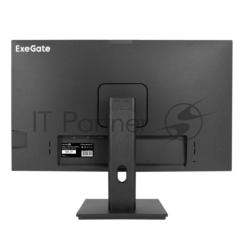 Монитор со встроенной веб-камерой 27 ExeGate SuperView EA2700 (IPS LED Grade A+, FHD, 1920x1080@75Гц, 16:9, 250cd/m2, 1000:1, 178°/178°, 5ms, D-Sub, HDMI, FHD веб-камера 2MP, микрофон, Flicker-free, Low Blue Light, кабель HDMI 1.5м, VESA 100x100, рег